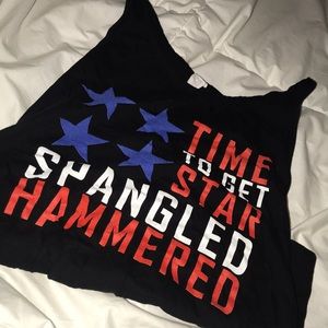 Star spangled Hammered Tank top